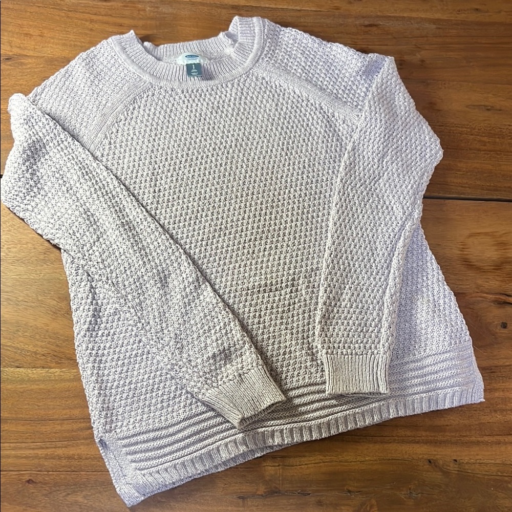 TALL Old Navy Purple Crew Neck Sweater Cozy Knit